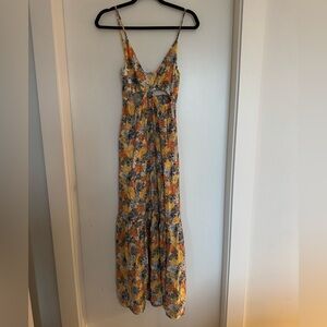 Abercrombie & Fitch Floral Cutout Midi Dress NWT Size S Cottagecore